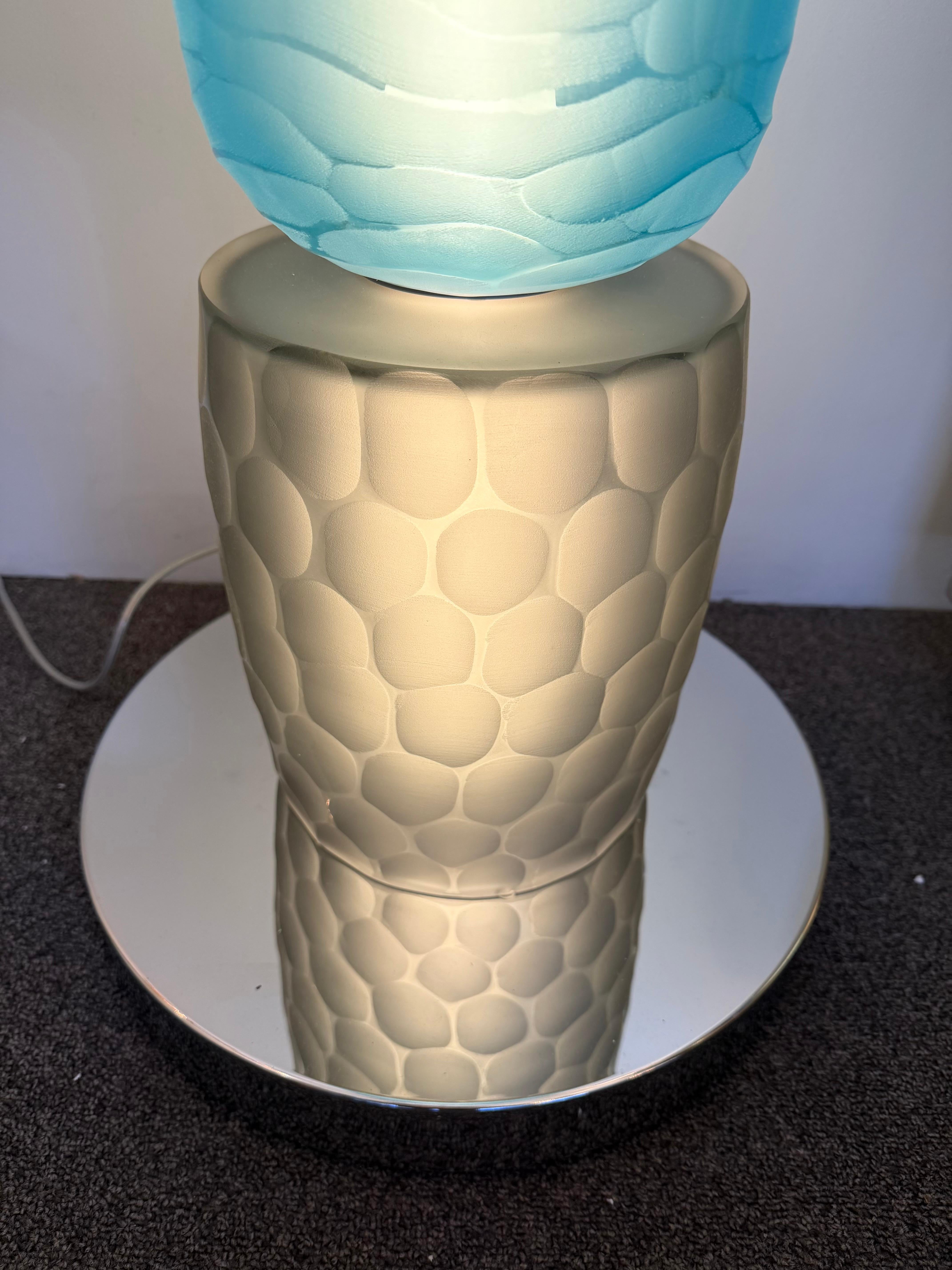 Große zeitgenössische Totem-Stehlampe aus Murano-Glas von Studio AD, Italien (Italienisch) im Angebot