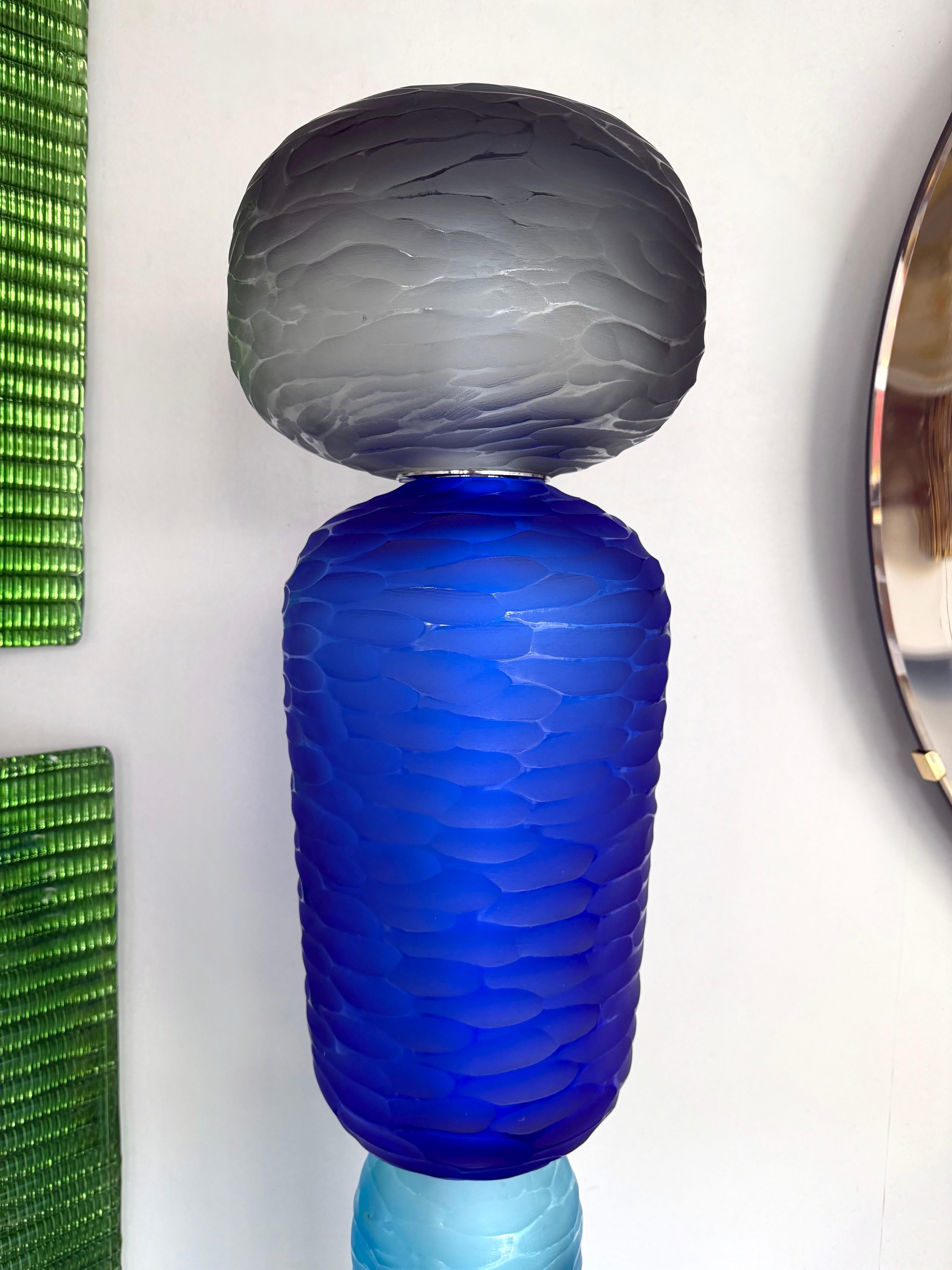 Gran Lámpara de Pie Contemporánea Totem de Cristal de Murano de Studio AD, Italia en Nuevo estado para la venta en SAINT-OUEN, FR