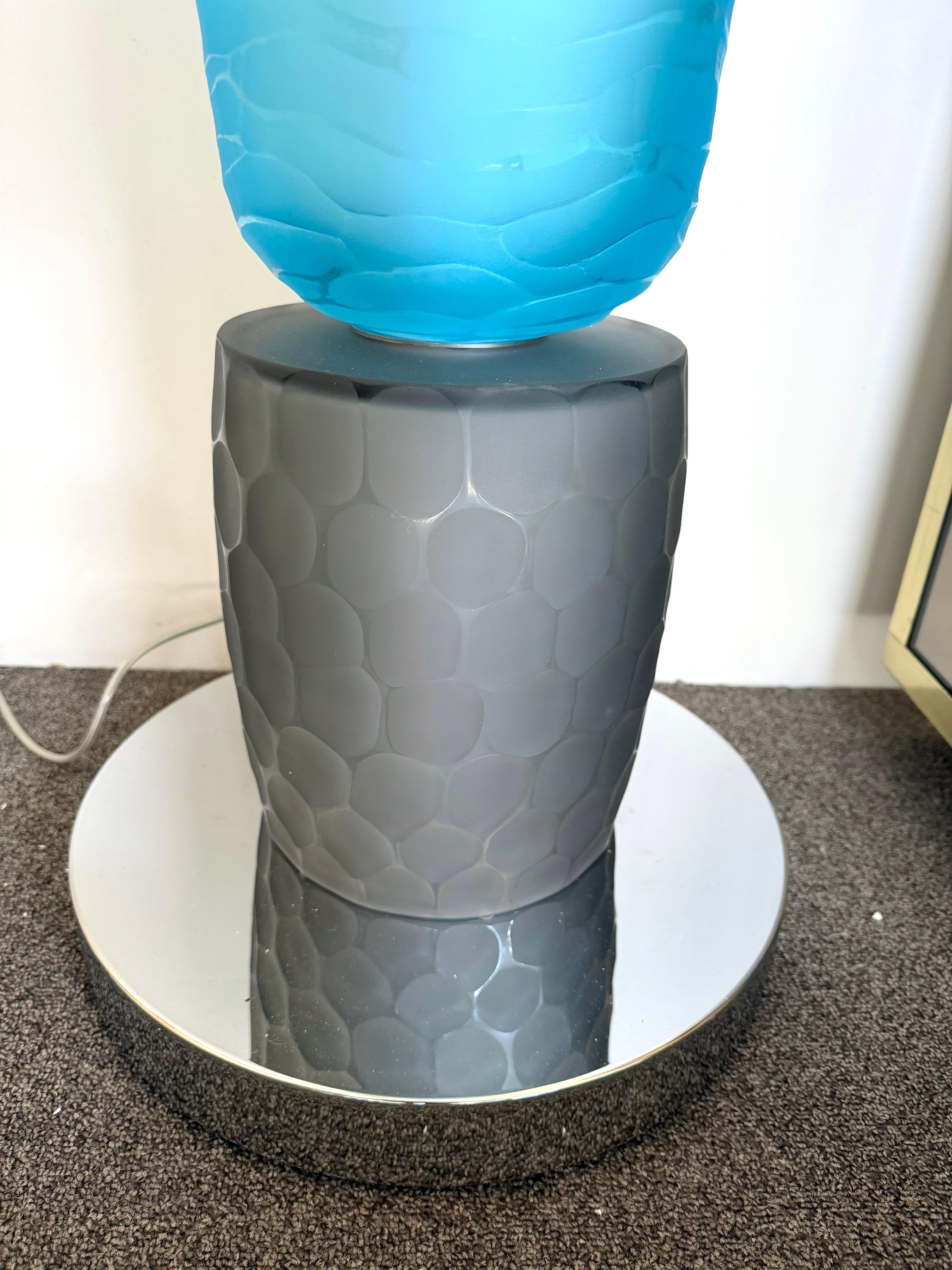 Große zeitgenössische Totem-Stehlampe aus Murano-Glas von Studio AD, Italien im Angebot 1