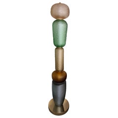 Large Contemporary Totem Murano Glass Floor Lamp by Studio AD, Italy