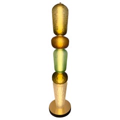 Large Contemporary Totem Murano Glass Floor Lamp by Studio AD, Italy