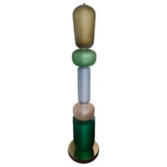 Large Contemporary Totem Murano Glass Floor Lamp by Studio AD, Italy