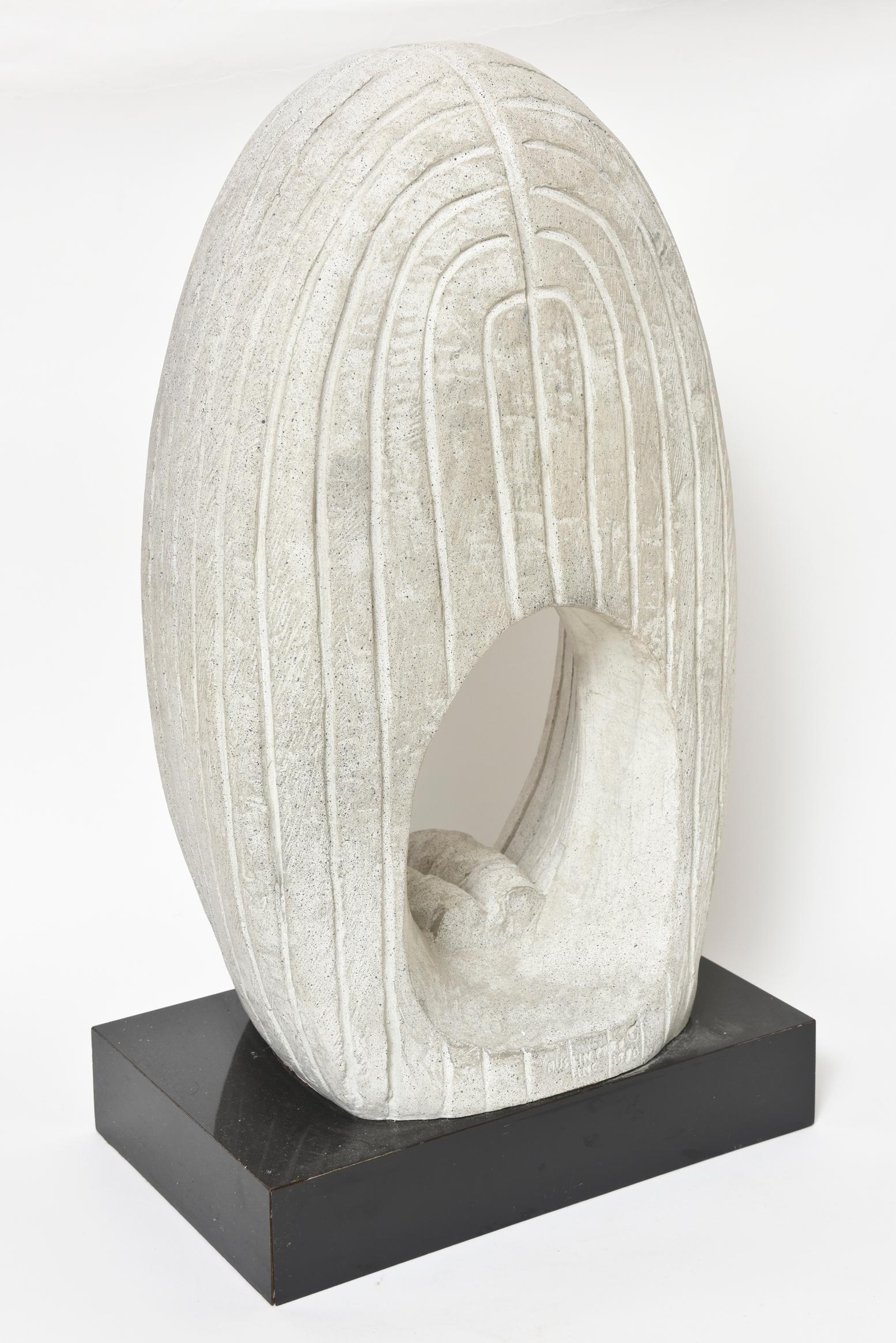Late 20th Century Large Contemporary Woman's Face Bust Sculpture by David Fisher for Austin