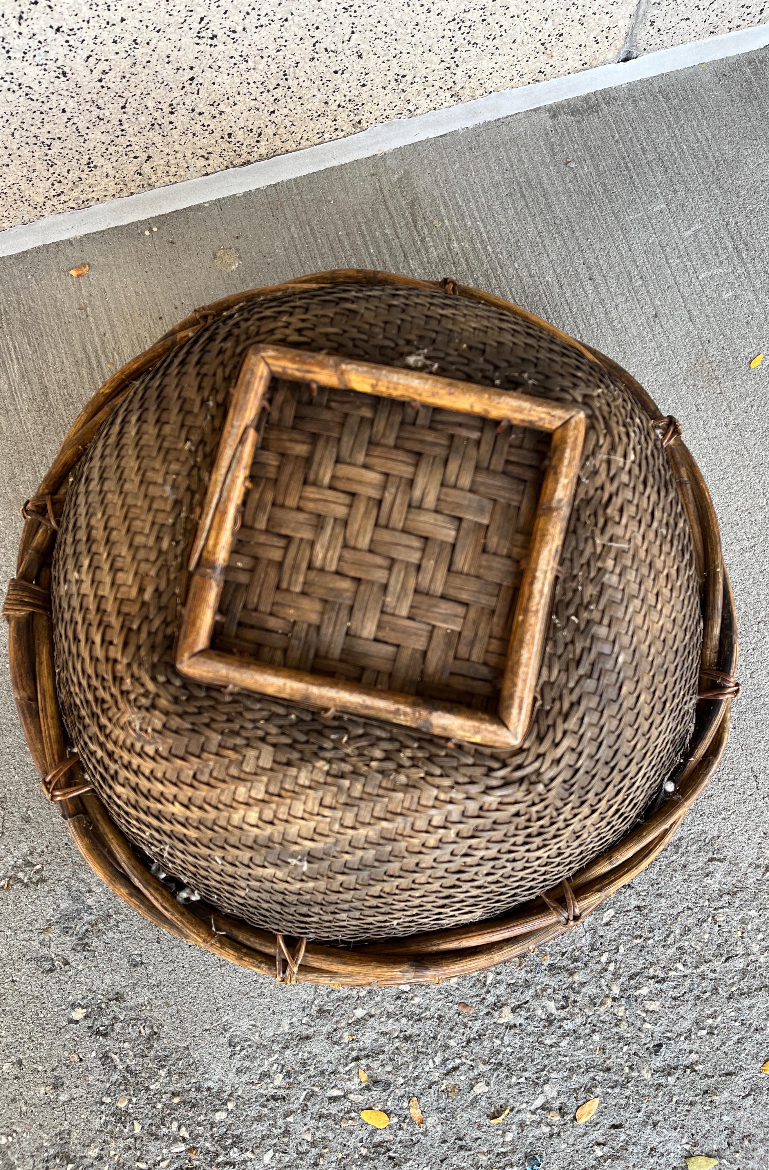 Large Contemporary Woven Basket, Philippines 6