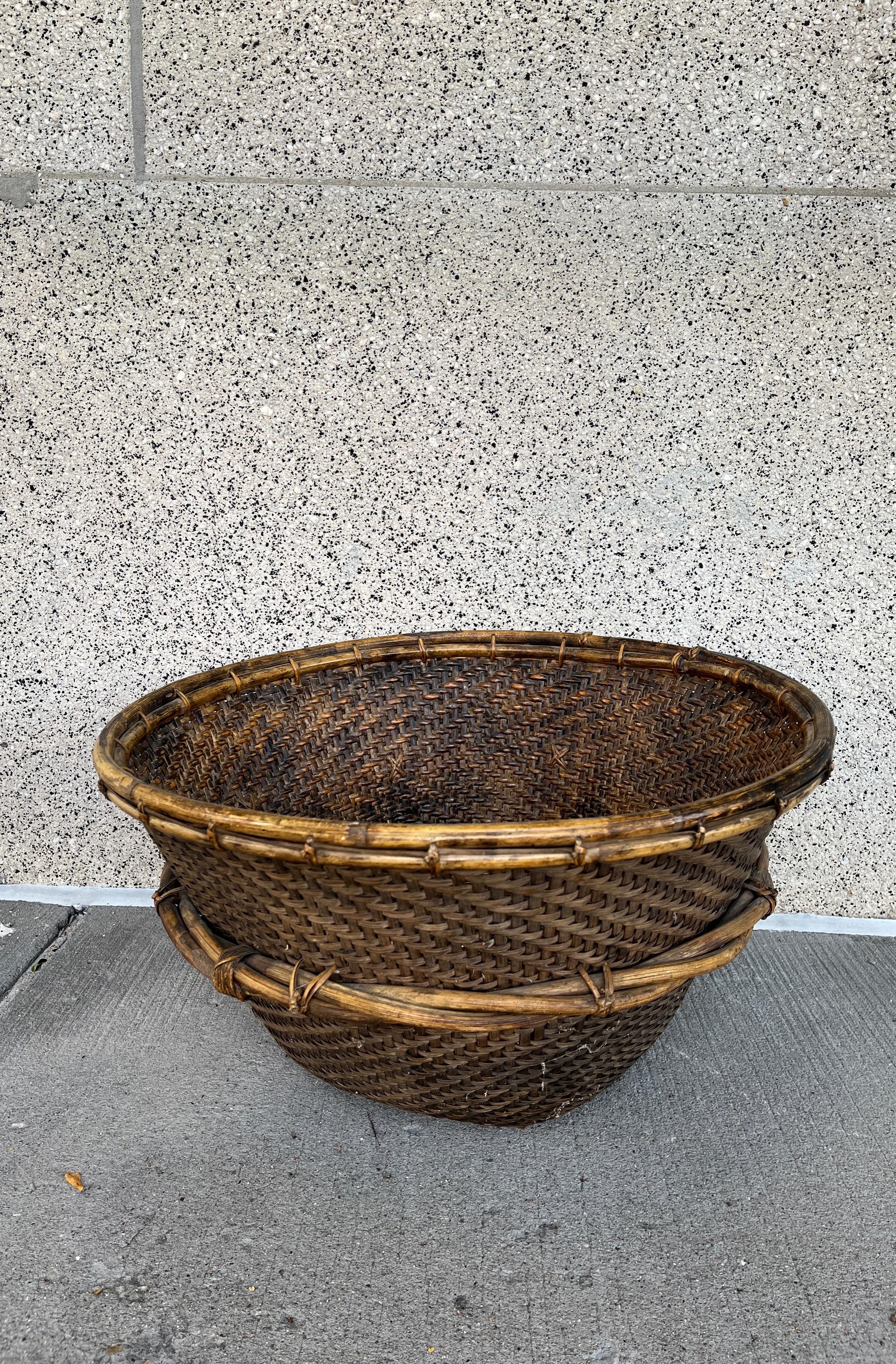 Large Contemporary Woven Basket, Philippines 8