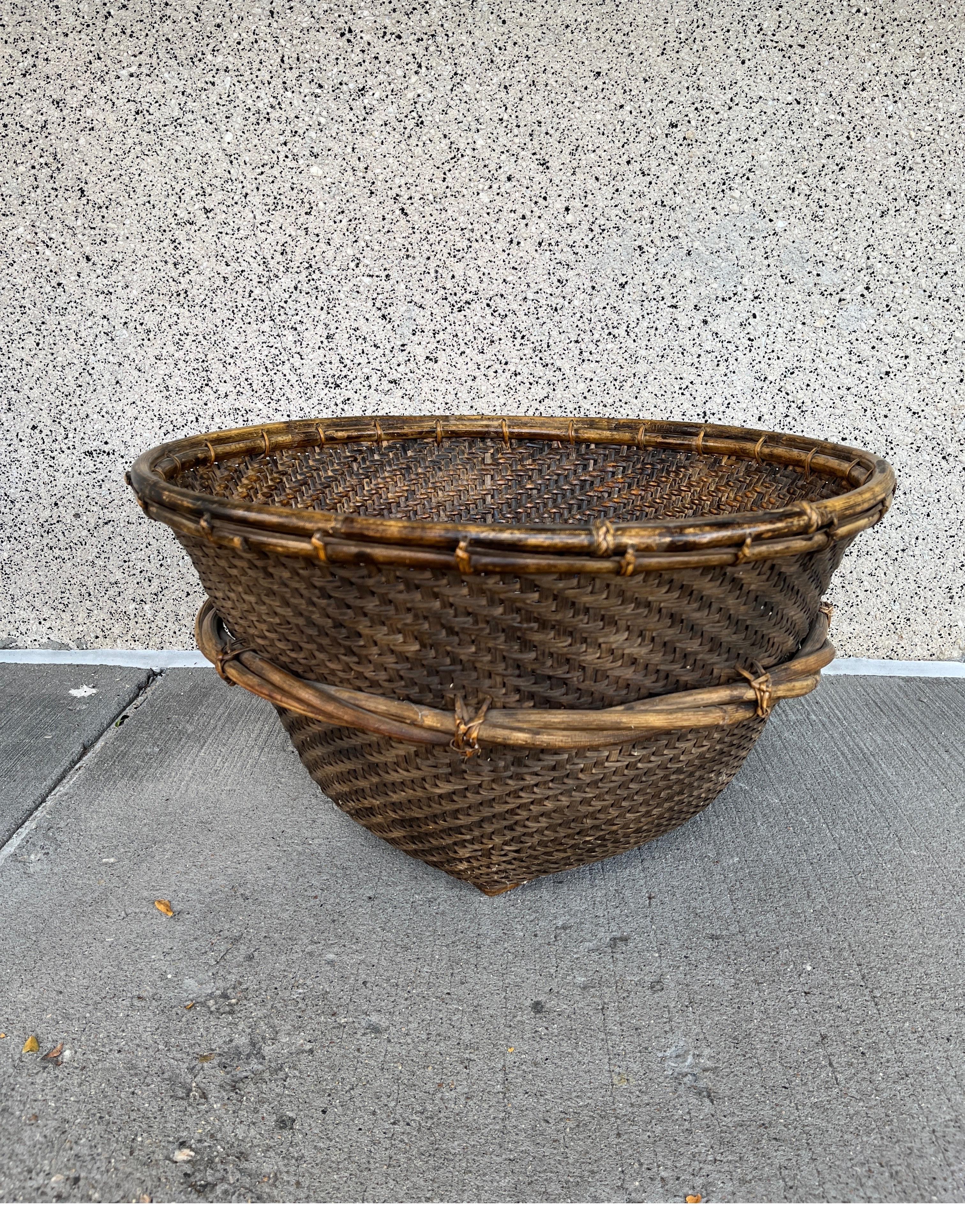 Large Contemporary Woven Basket, Philippines In Good Condition In New York, NY
