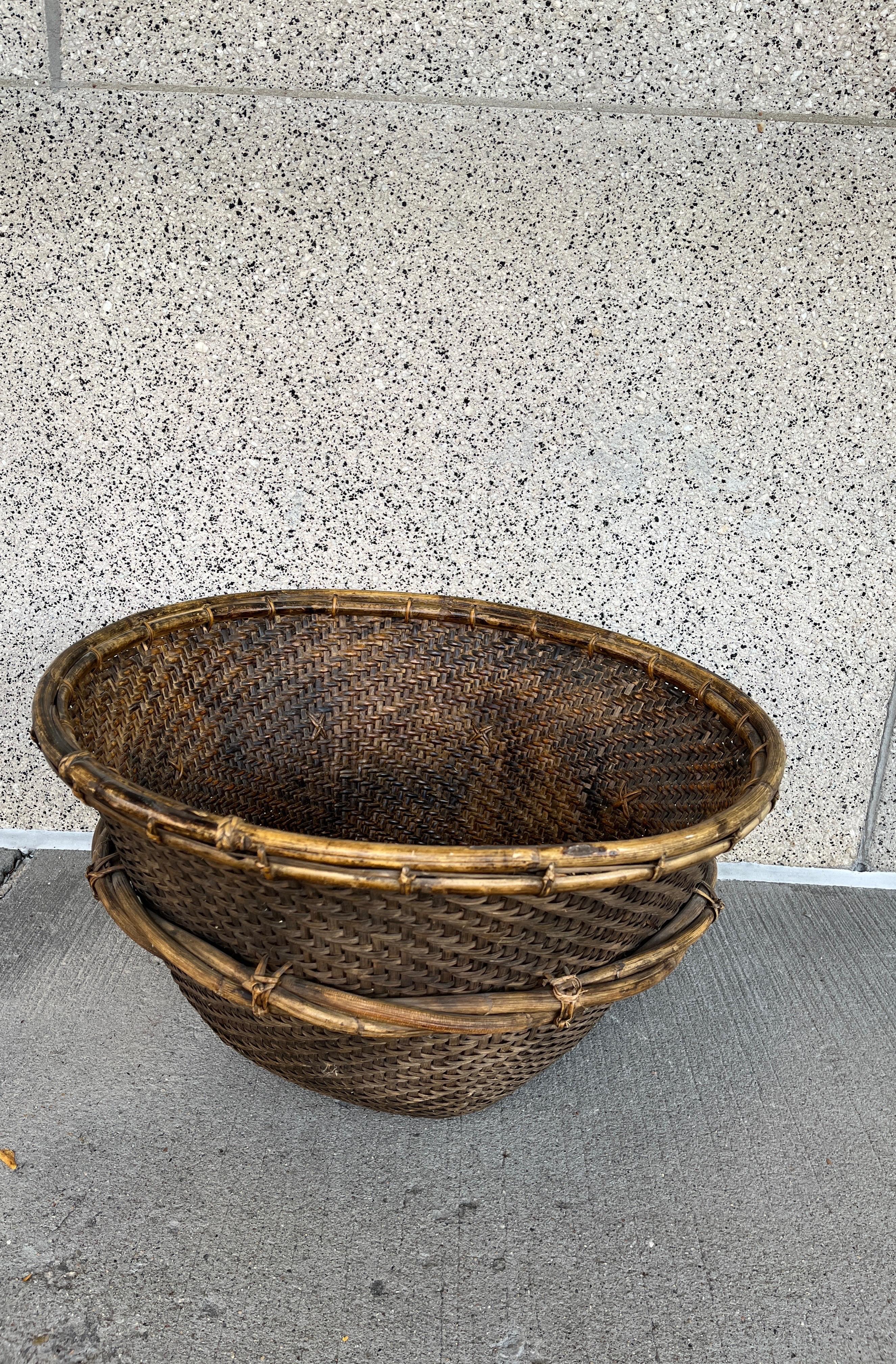 Large Contemporary Woven Basket, Philippines 2