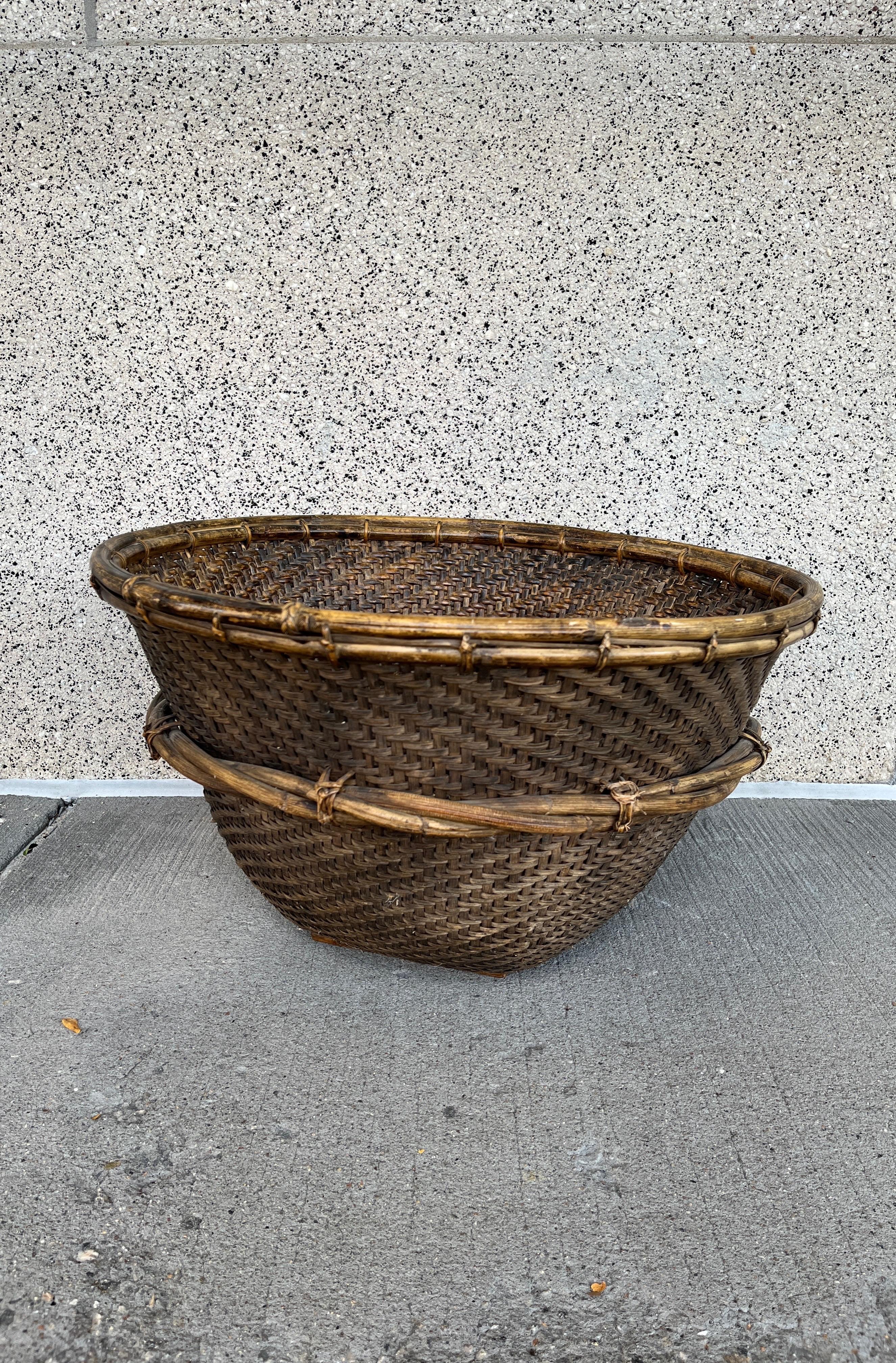 Large Contemporary Woven Basket, Philippines 3
