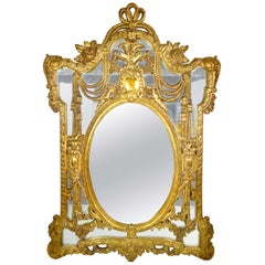 Antique Large Continental Mirror