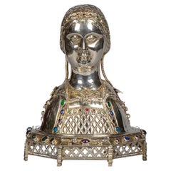 Grand coffret féminin continental en argent et bijoux, Hanau, fin du 19e siècle