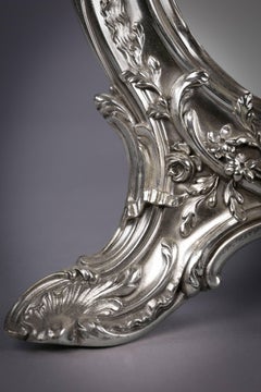 Large Continental Silver Table Mirror, circa 1880