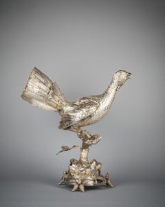 Großer kontinentaler Silber-Truthahn, um 1875