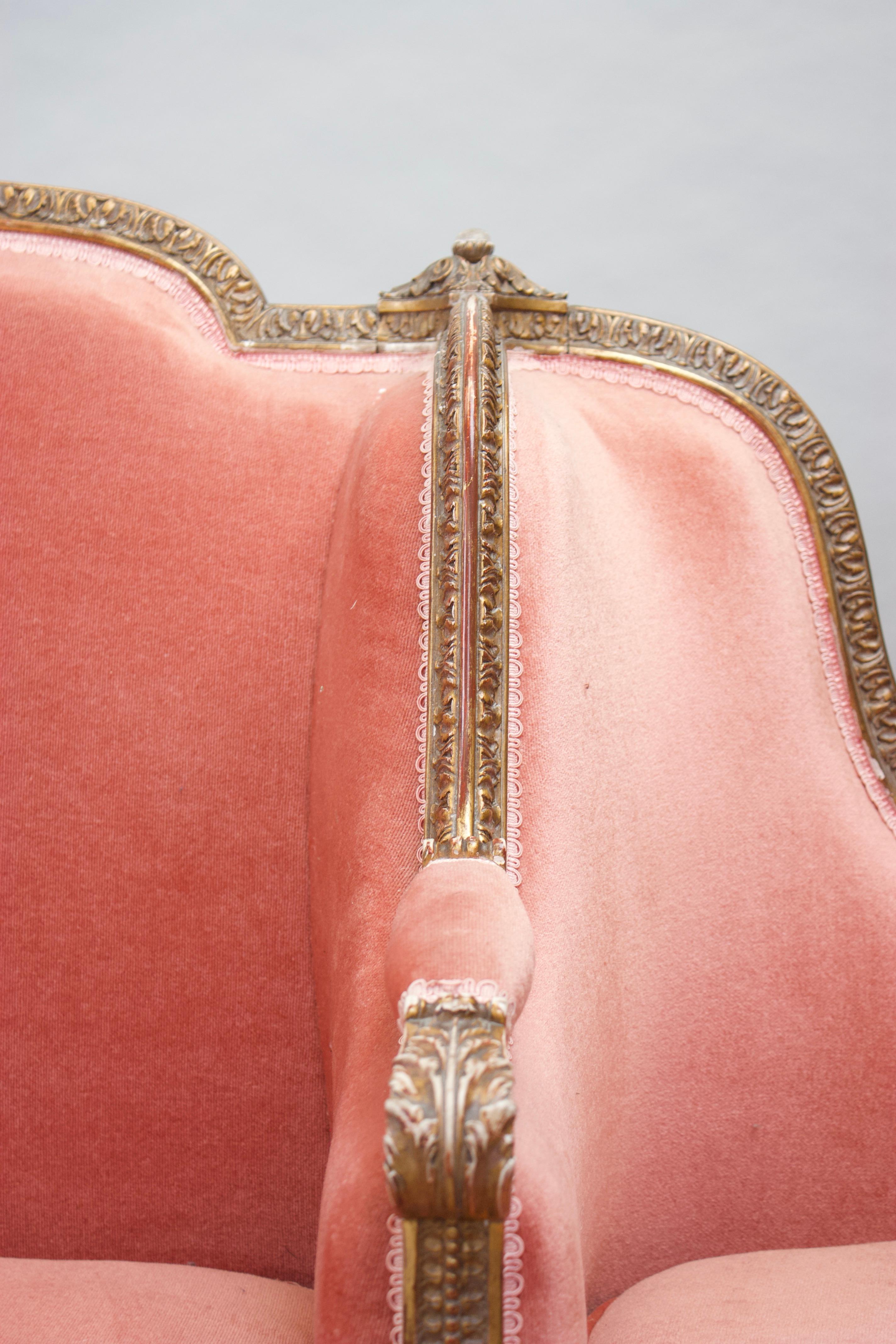 Louis XVI Large Conversation Settee - Canapé à confident - Sofa For Sale