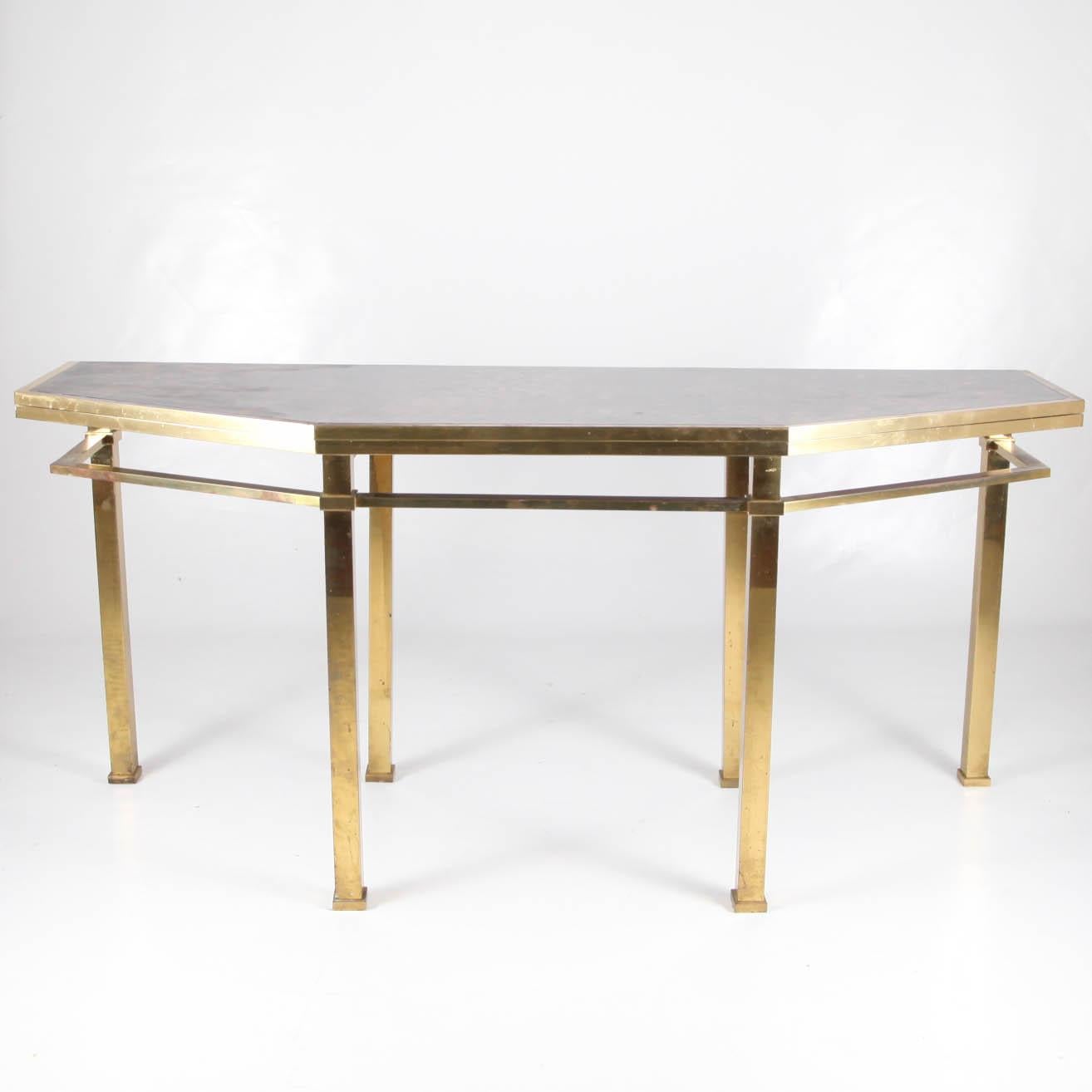 Mid-Century Modern Large Convertible Console Table by Maison Jansen circa 1970