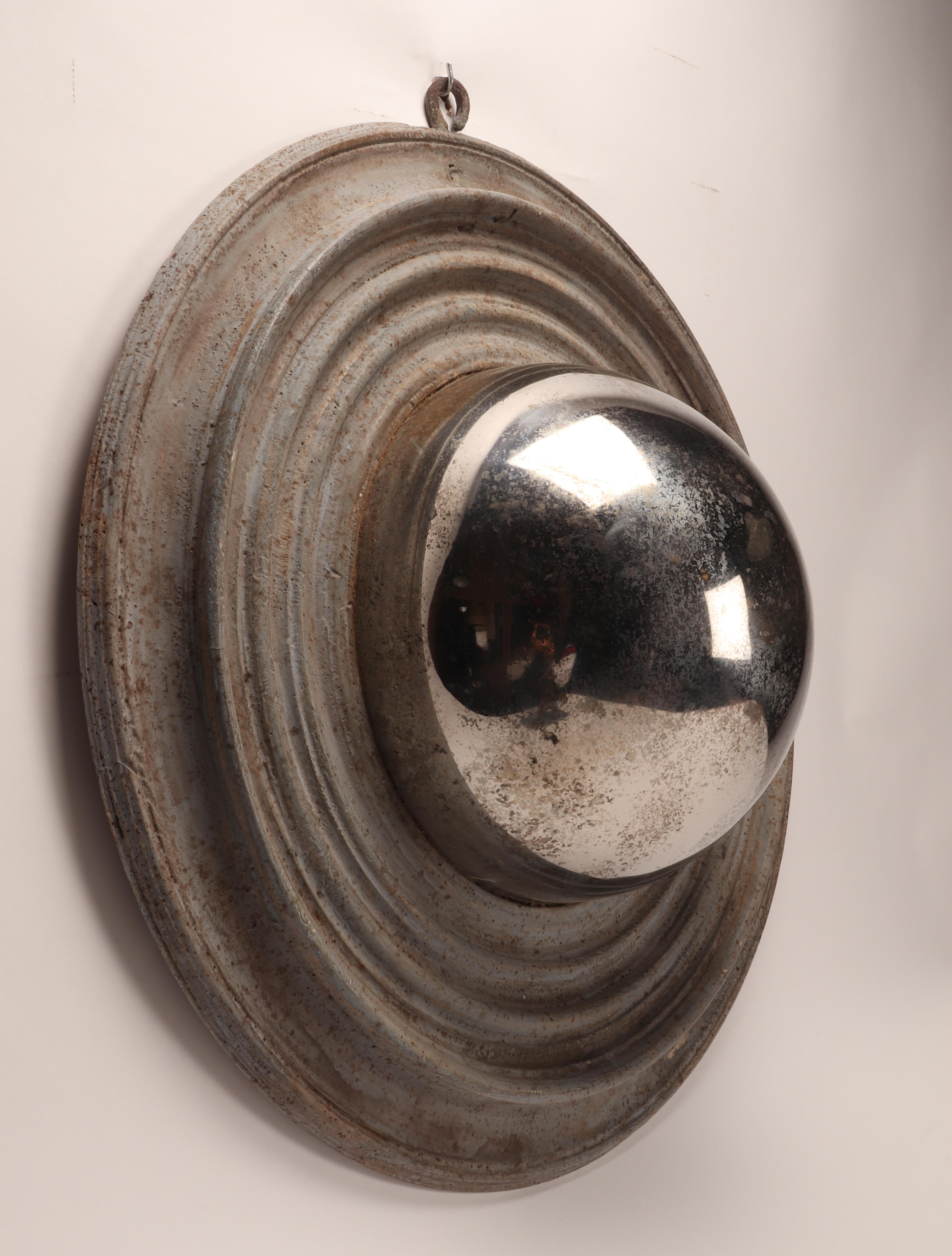 Italian Large Convex Mirror, Also Called “witch mirror”, Italy 1870