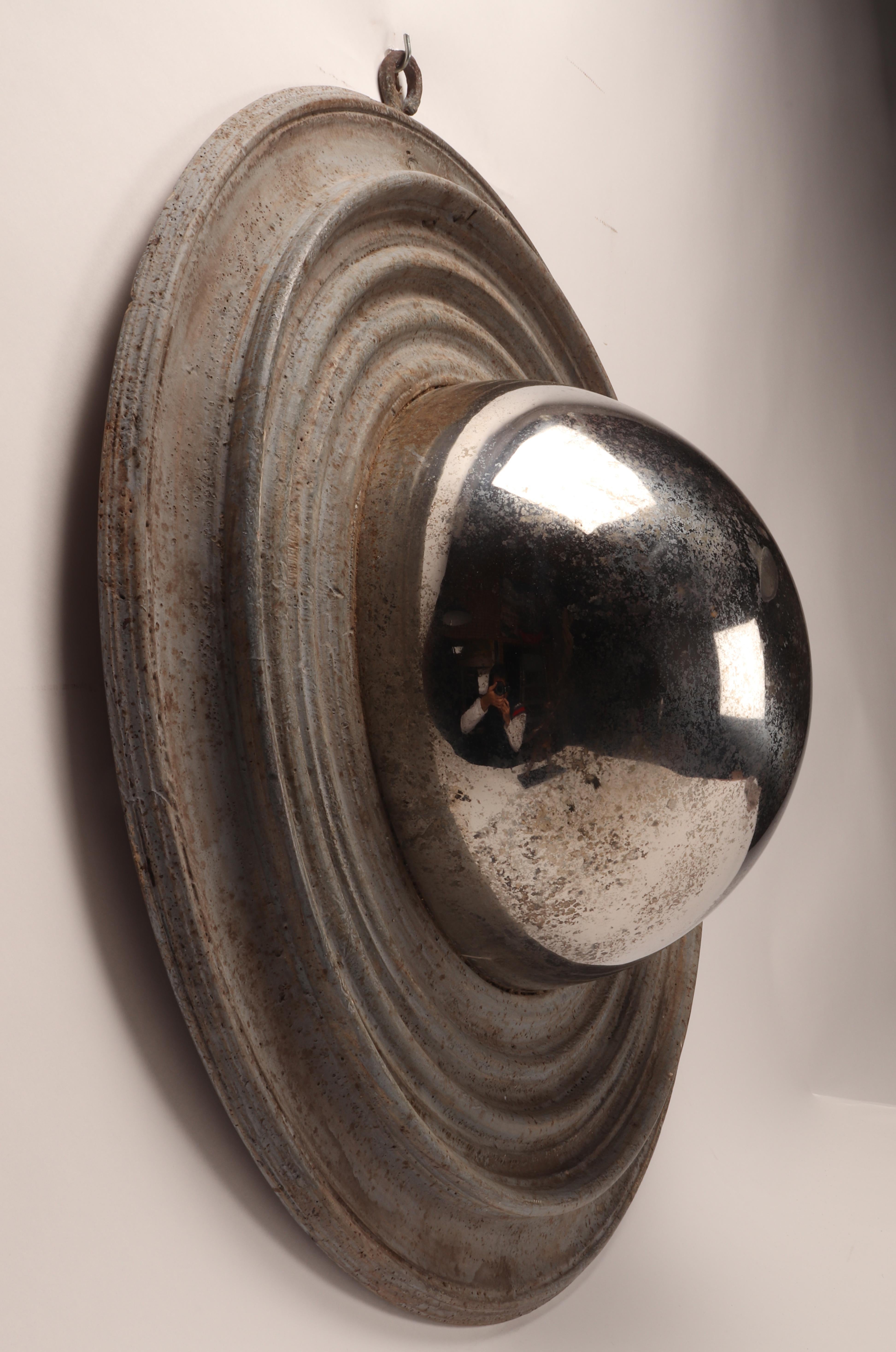 Large Convex Mirror, Also Called “witch mirror”, Italy 1870 In Excellent Condition In Milan, IT