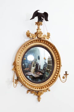 Large Convex Regency Period Mirror with Eagle