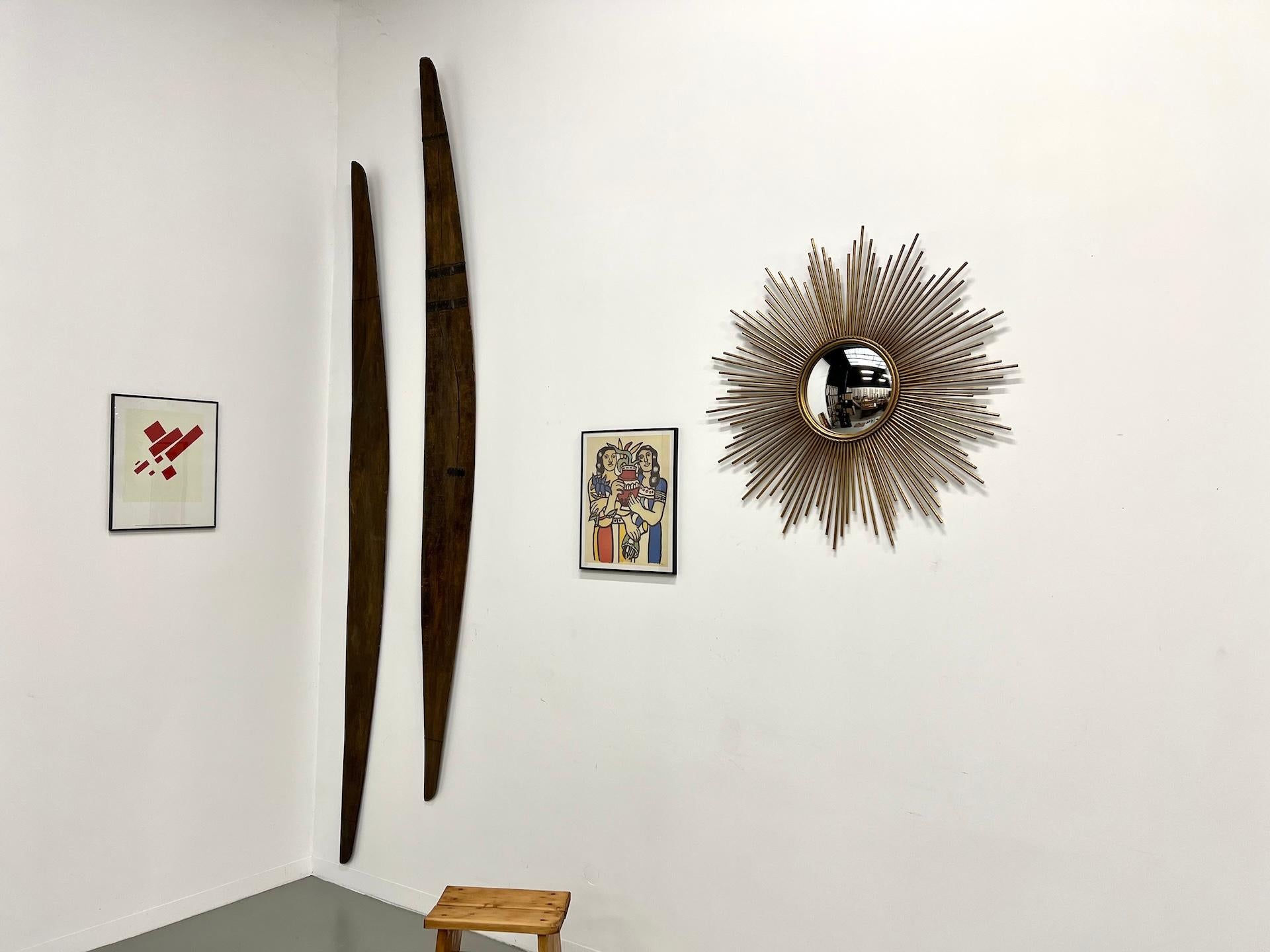 Provincial français Grand miroir convexe 
