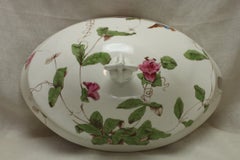 Large Copeland Hand Coloured Lidded Tureen on Stand