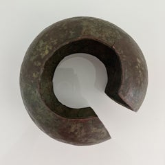 Large Copper African Currency Cuff / Sculpture