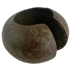 Large Copper African Currency Cuff / Sculpture