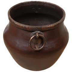 Large Copper and Brass Jardinière or Planter