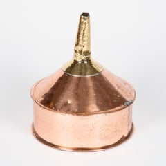 Large copper & brass funnel