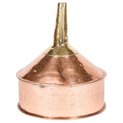 Large copper & brass funnel