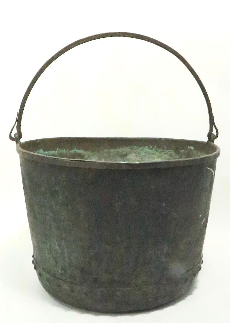 Large Copper Bucket 11