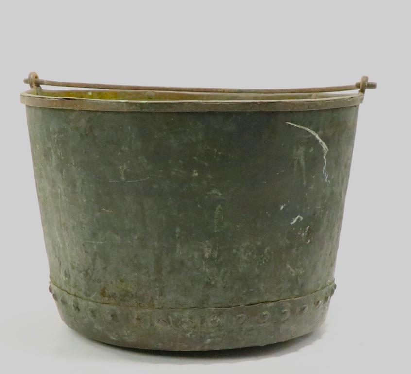 Primitive Large Copper Bucket