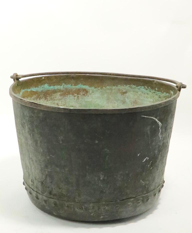 French Large Copper Bucket