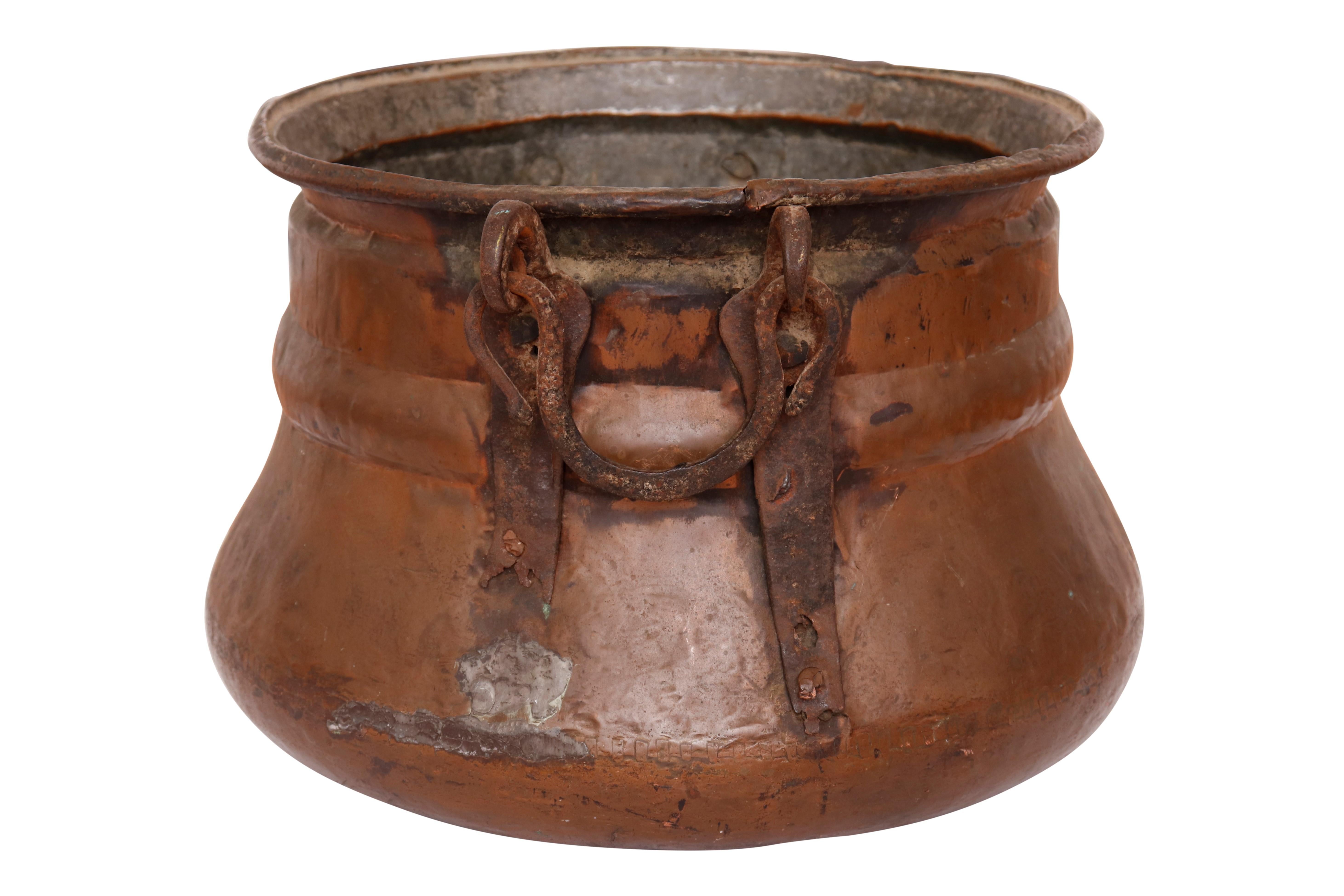 large copper cauldron for sale