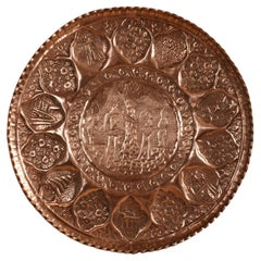 Antique Large copper Charger
