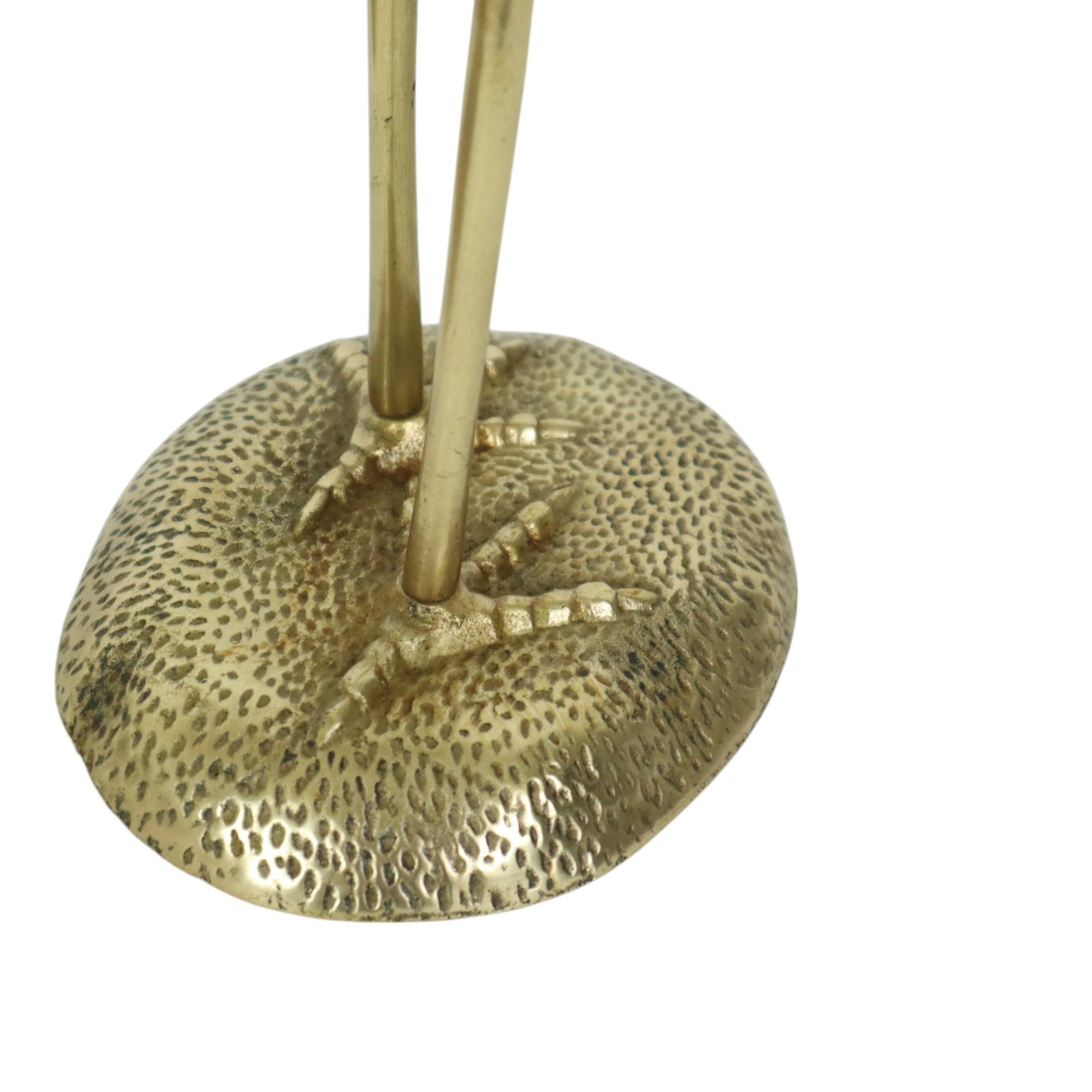 Grande sculpture de hérons en cuivre vintage 36 cm Excellent état - En vente à Poperinge, BE