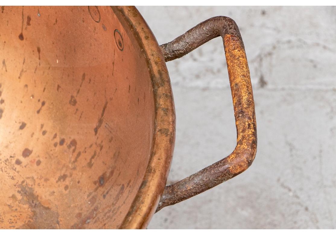 large copper cauldron