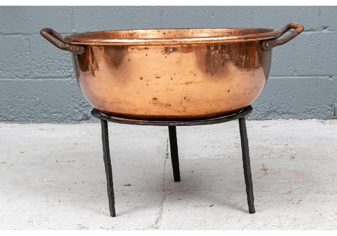 huge copper cauldron