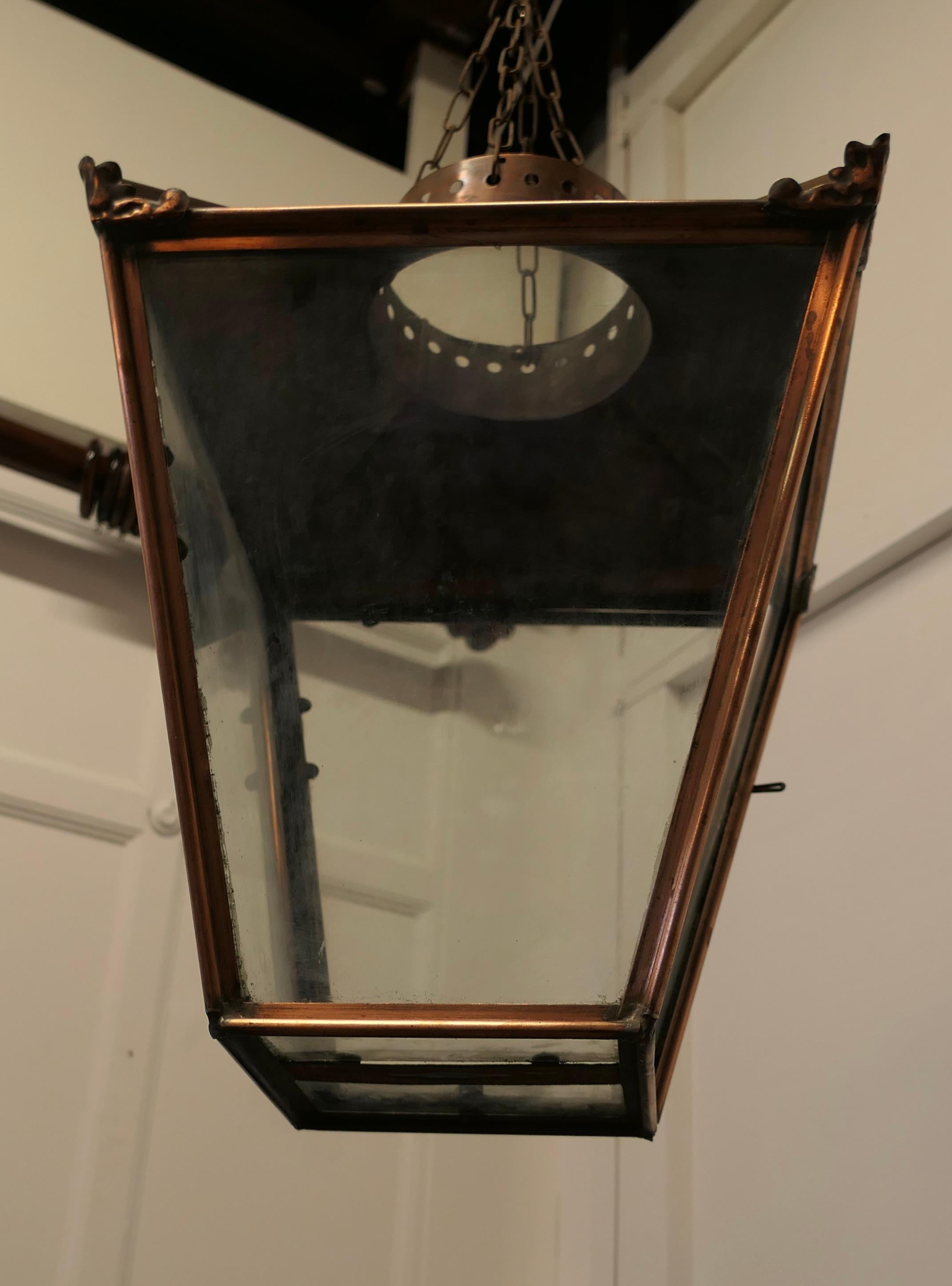Art déco Abat-jour pour lanterne suspendue en cuivre en vente