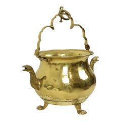 Large Copper Kettle Jardinière Flowerpot Griffin Brass