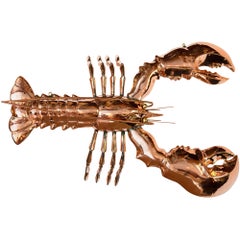 Large Copper Lobster Trade Sign