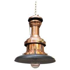 Large Copper Maritime Pendant