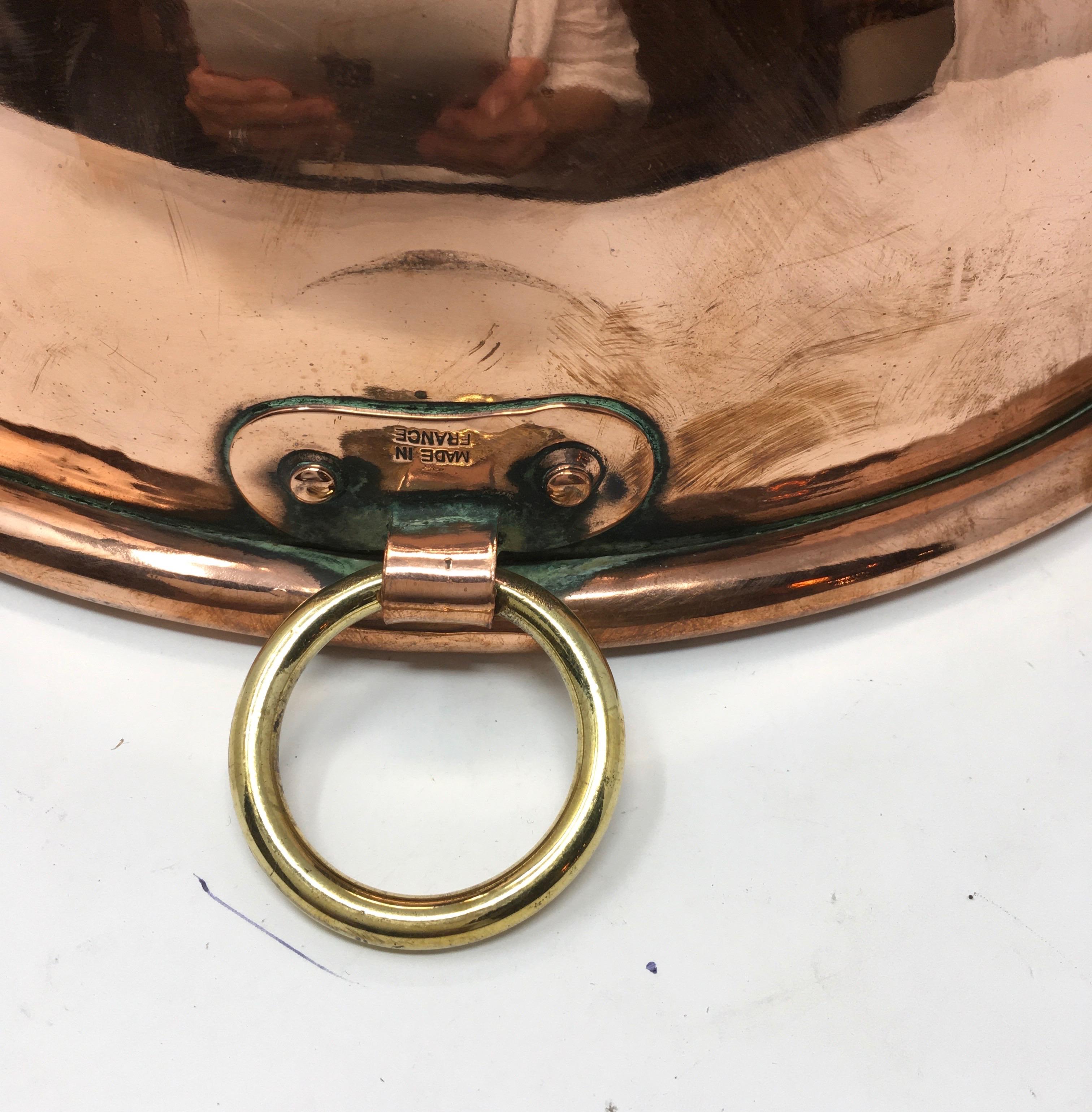 20th Century Large Copper Mixing Bowl