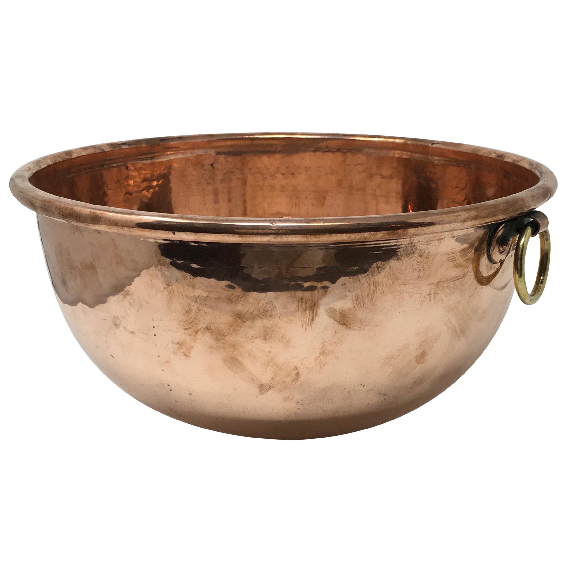 Large Copper Mixing Bowl