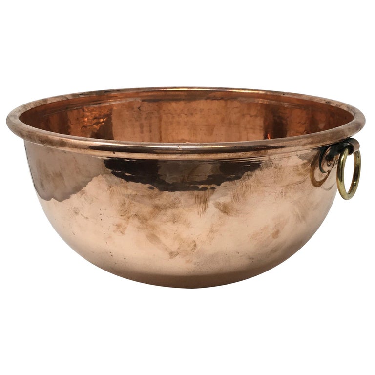 Large Copper Mixing Bowl at 1stDibs