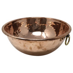 Antique Large Copper Mixing Bowl