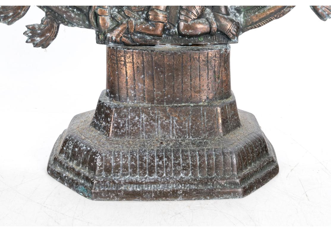 Large Copper Patinated Aluminum Sculpture Of Shiva Nataraja For Sale 3