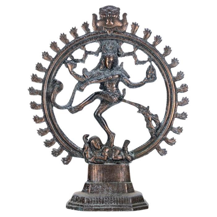Large Copper Patinated Aluminum Sculpture Of Shiva Nataraja For Sale