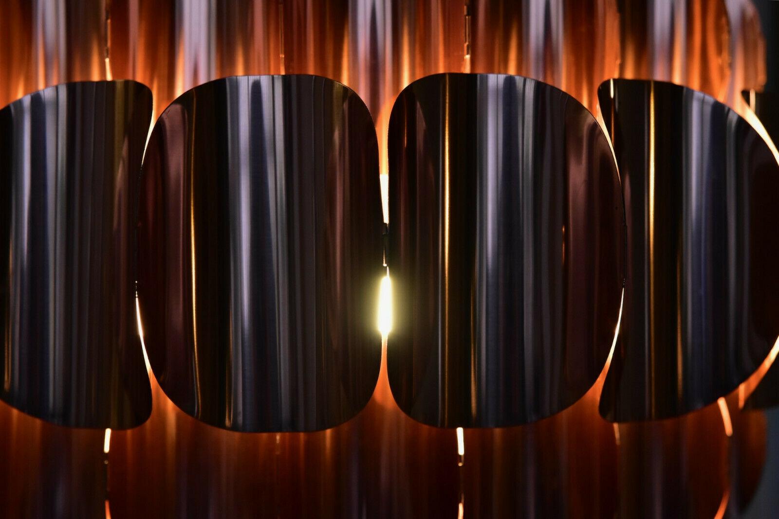 Late 20th Century Large Copper Pendant Lamp Design by Werner Schou for Coronel Elektro Denmark