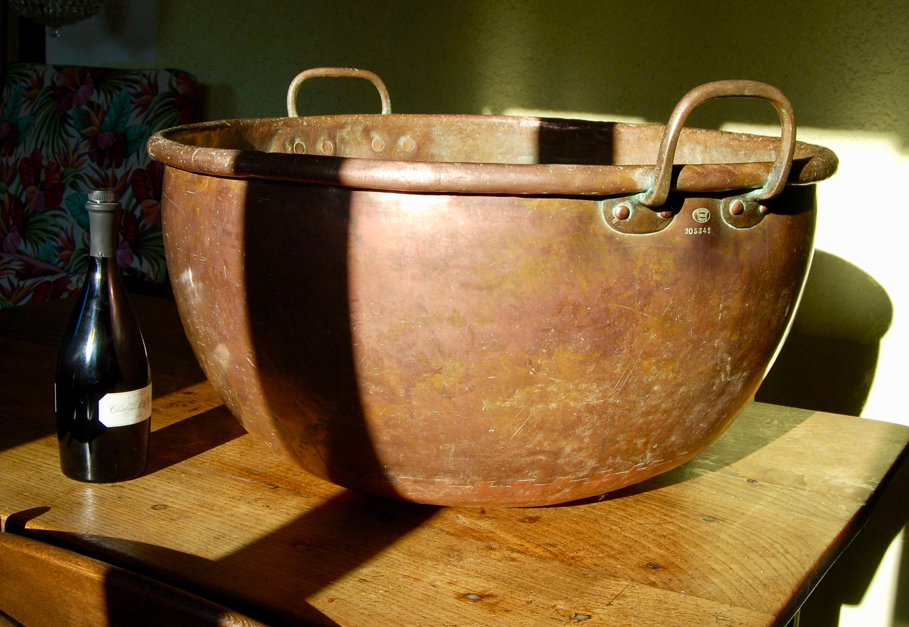 old copper pots