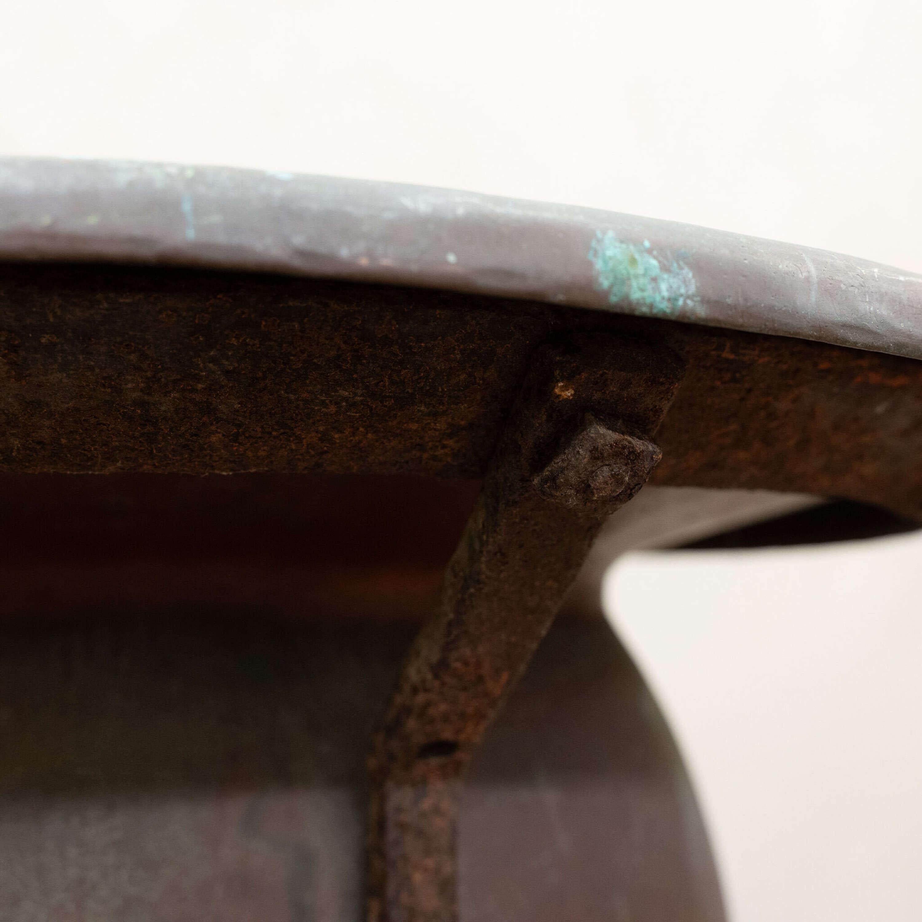 Large Copper Vat / Planter on Bespoke Iron Stand circa 1900 2