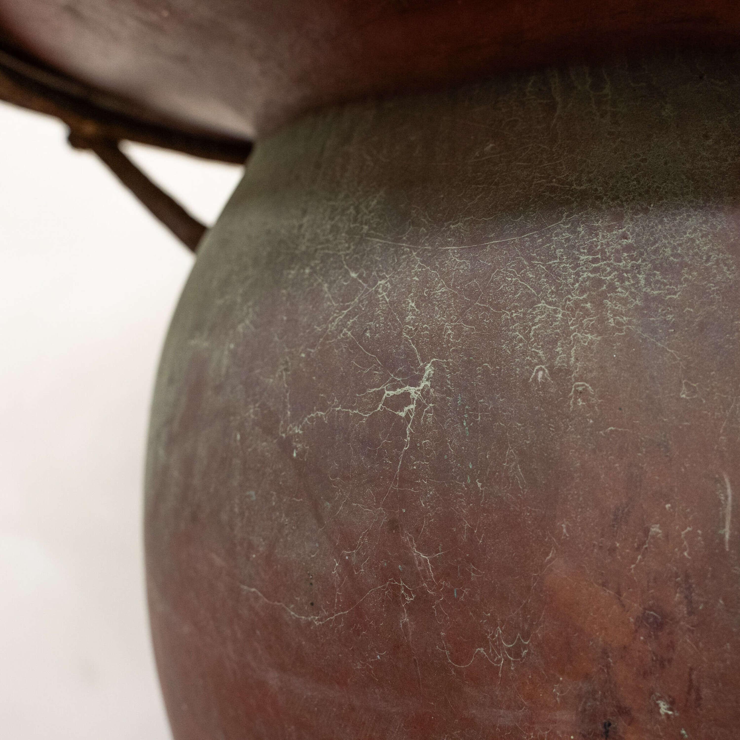Large Copper Vat / Planter on Bespoke Iron Stand circa 1900 3